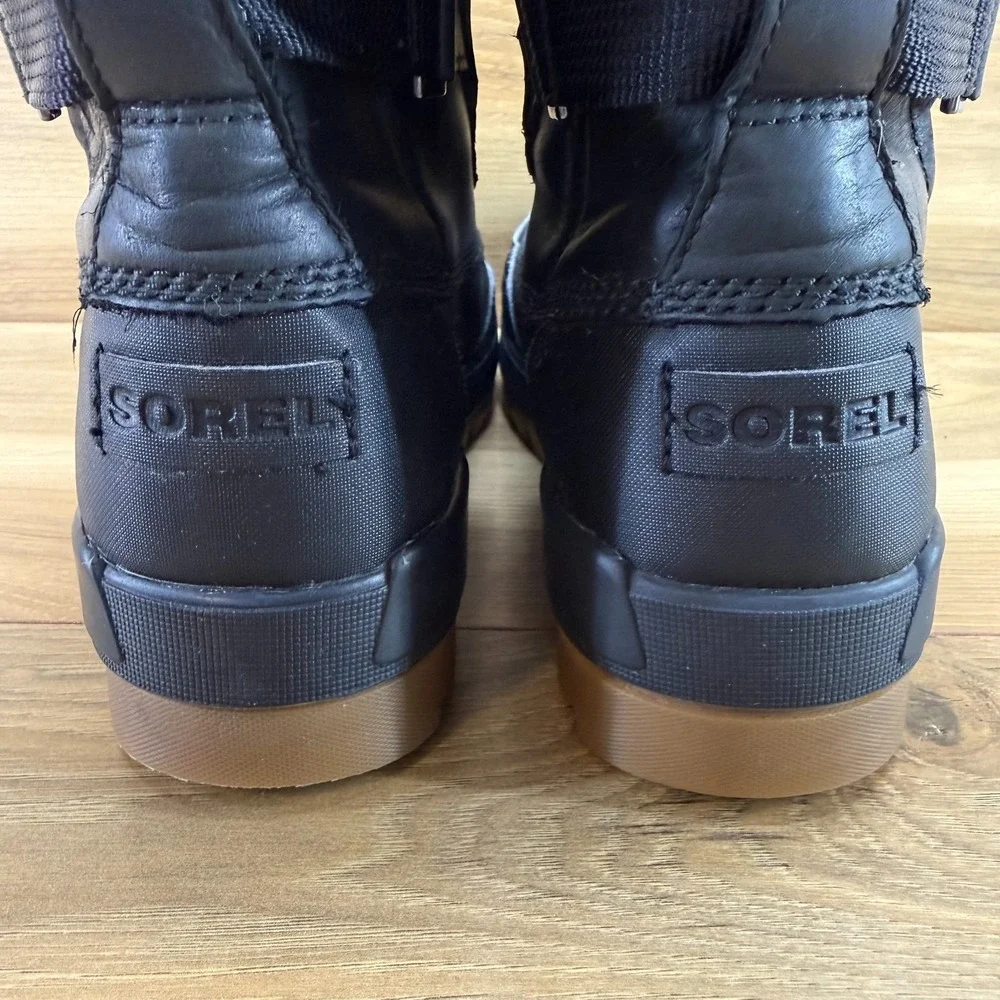 Sorel Tivoli IV Parc Waterproof Winter Boots Womens 8 Black Sherpa Waterproof